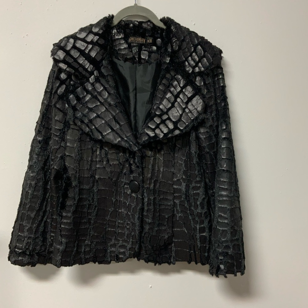 Picadilly Faux fur snake pattern jacket